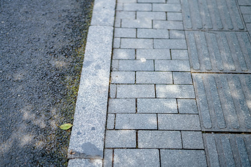 Concrete sidewalk and curb